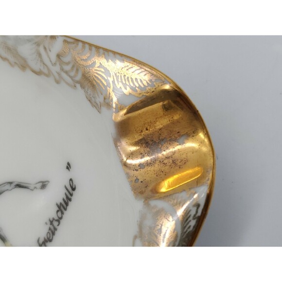 HB Wien Handarbeit Qualitals Porzellan Hassenpflug Ashtray Spanische Hofreitschu - Picture 12 of 12